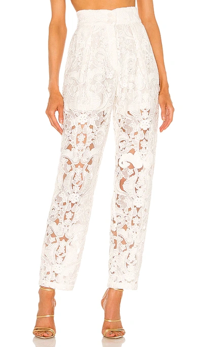 Shop Sabina Musayev Luther Pant In Off White