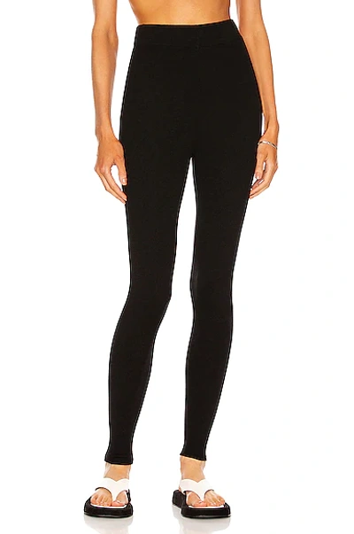 Shop Co Silk Knit Ribbed Jogger In Black