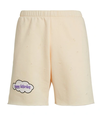 Shop Natasha Zinko Cotton-blend Shorts In Beige