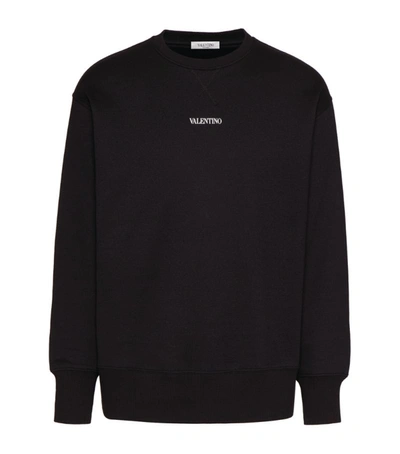 Shop Valentino Logo Sweatshirt In Multi