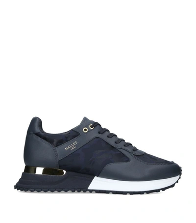 Shop Mallet Leather Lux Runner 2.0 Sneakers In Navy
