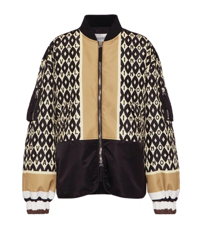 Shop Valentino Foulard Bomber Jacket In Multi