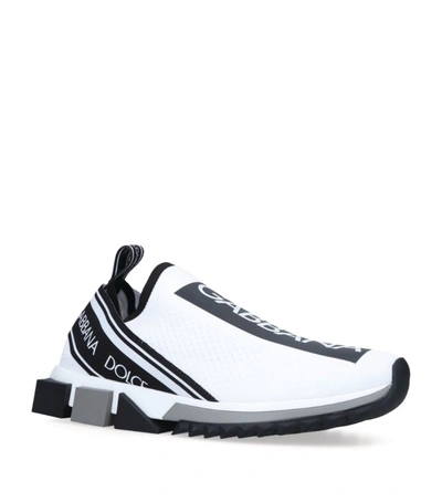 Shop Dolce & Gabbana Sorento Sock Runner Sneakers In White