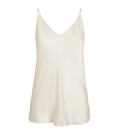 Max Mara Leisure Lucca Stretch-silk Camisole In White | ModeSens