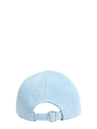 Shop Apc Cotton Baseball Hat In Azure