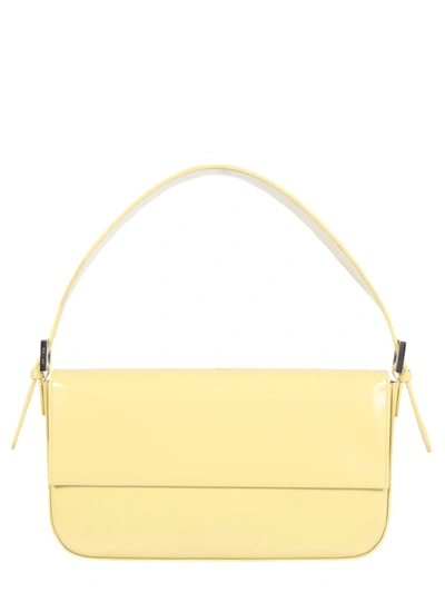 By Far Leather Shoulder Bag - Atterley In Yellow
