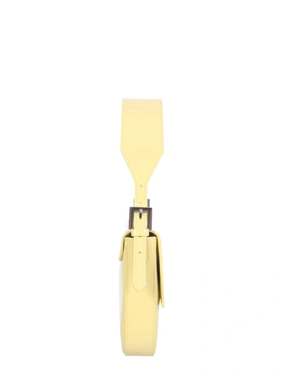 By Far Leather Shoulder Bag - Atterley In Yellow