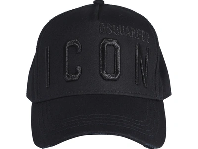 Shop Dsquared2 Icon Baseball Cap In Black