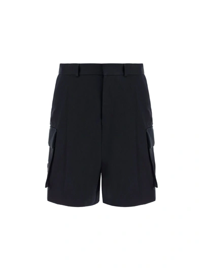 Shop Off-white Cargo Bermuda Shorts In Black No Color