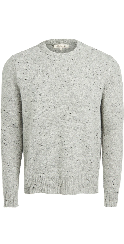 Shop Madewell Crewneck Sweater In Light Mist