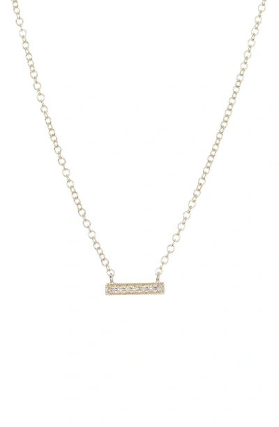 Shop Meira T 14k Yellow Gold Diamond Bar Pendant Necklace