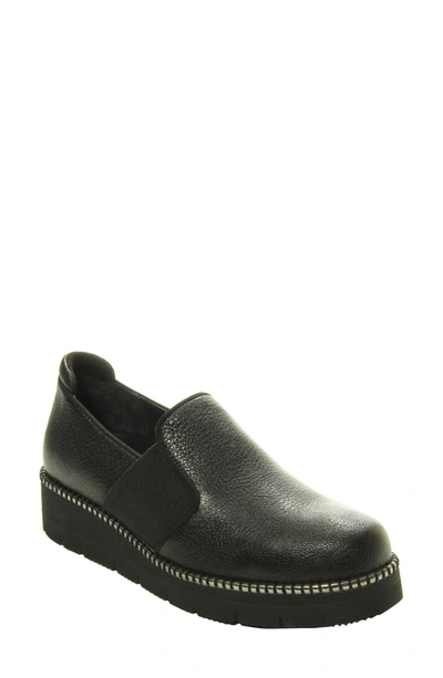 Shop Vaneli Zelia Water Resistant Platform Loafer In Black Leather