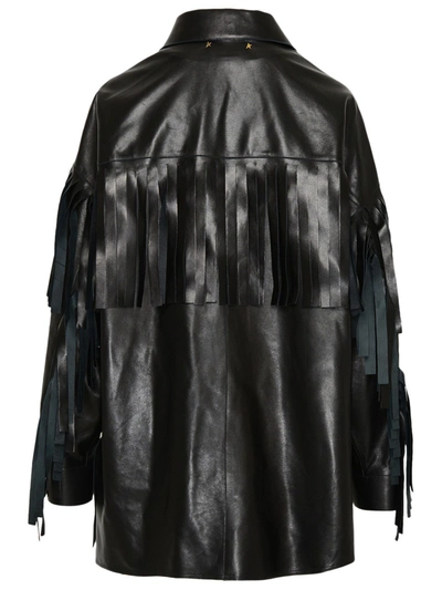 Shop Golden Goose Black Leather Jacket