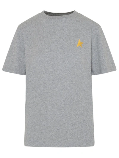 Shop Golden Goose T-shirt Star Grigia In Grey