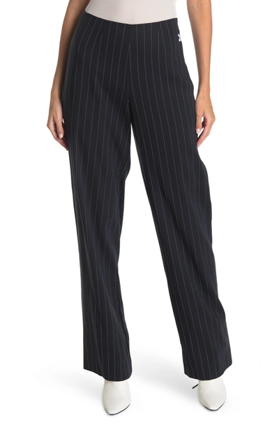 Shop Off-white Pinstripe Spiral Pant In Blue