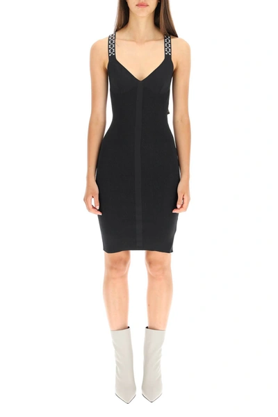 Shop Off-white Bold Knit Dress In Mixed Colours