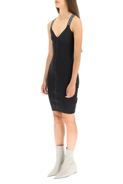 Shop Off-white Bold Knit Dress In Mixed Colours