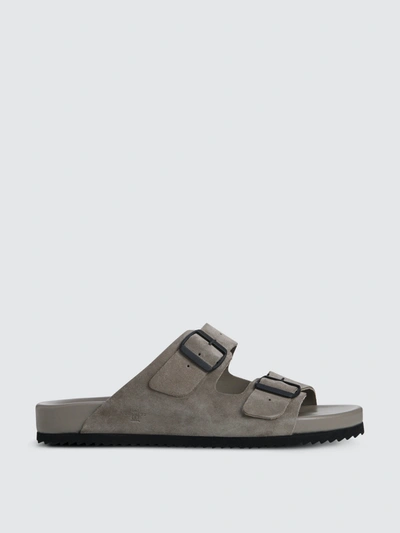 Shop Allen Edmonds Sparrow Slip On Sandal In Grey