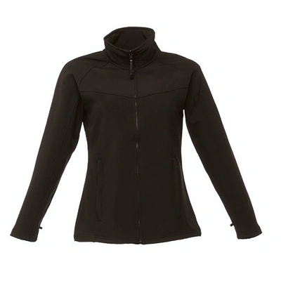 Shop Regatta Ladies Uproar Softshell Wind Resistant Jacket (all Black)