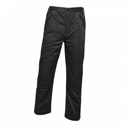 Shop Regatta Mens Pro Action Waterproof Trousers In Black