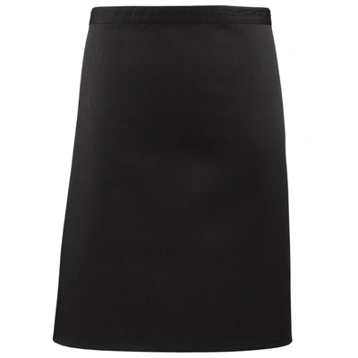Shop Premier Ladies/womens Mid-length Apron (pack Of 2) (black) (one Size)