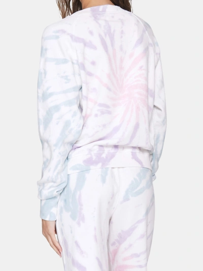 Shop Spiritual Gangster Bridget Raglan Pullover In Pastel Swirl Tie Dye