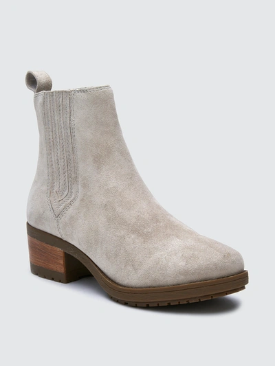 Shop Matisse Lily Light Grey Suede Boot