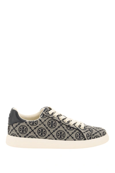 Shop Tory Burch T-monogram Howell Court Sneakers In Mixed Colours