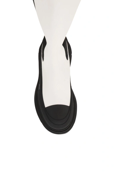 Shop Alexander Mcqueen Tread Slick Knee High Boots In Mixed Colours