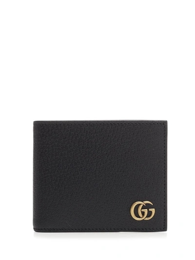 Shop Gucci Gg Marmont Bifold Wallet In Black