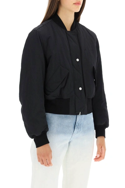 Off-white Embroidered Logo Bomber Jacket