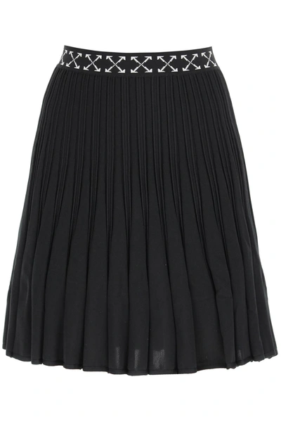 Shop Off-white Bold Skirt In Black,white