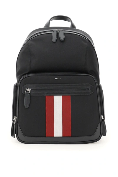 Shop Bally Chapmay Backpack In Black,red,white