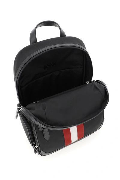 Shop Bally Chapmay Backpack In Black,red,white