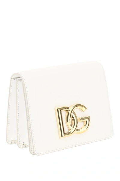 Shop Dolce & Gabbana Crossbody Bag With Logo In White