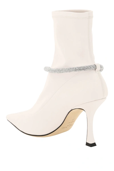Shop Jimmy Choo Leroy 90 Boots In White