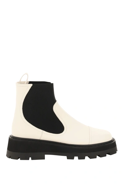 Shop Jimmy Choo Clayton Boots In White,black