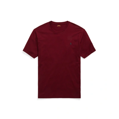 Shop Polo Ralph Lauren Jersey Crewneck T-shirt In Classic Wine/c5969