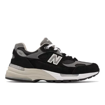 New Balance Black Made In Us 992 Low Sneakers In Blk/gry | ModeSens