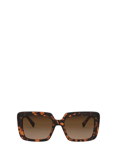 Shop Versace Eyewear Square Frame Sunglasses In Brown