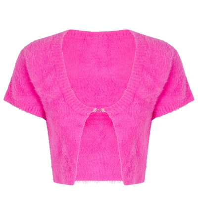 Jacquemus La Maille Neve Cardigan In Pink