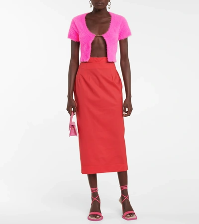 Jacquemus La Maille Neve Cardigan In Pink