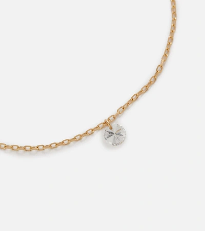 Shop Persée Danae 18kt Yellow Gold And Diamond Bracelet In White