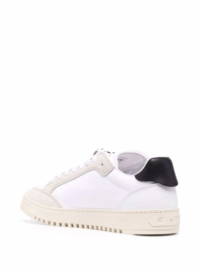Shop Off-white 5.0  Leather And Canvas Sneakers In White