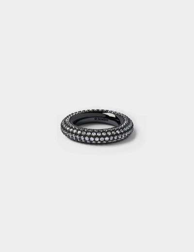 Shop Numbering Pave Doughnut Ring In Black