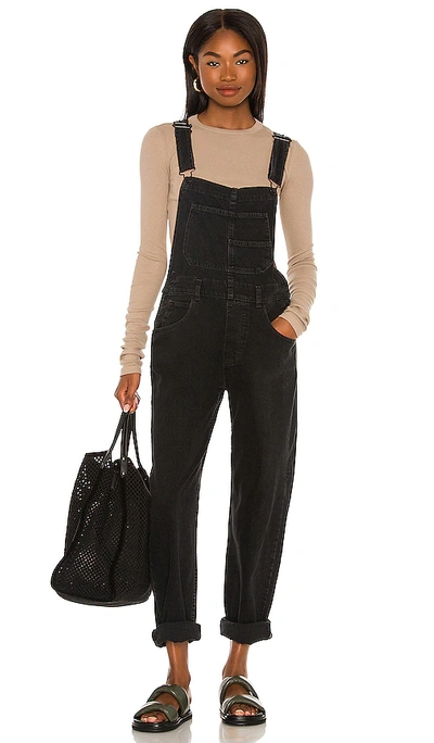 Shop Free People X We The Free Ziggy Denim Overall In Black