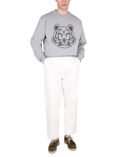 Shop Kenzo K-tiger Sweatshirt In Grey