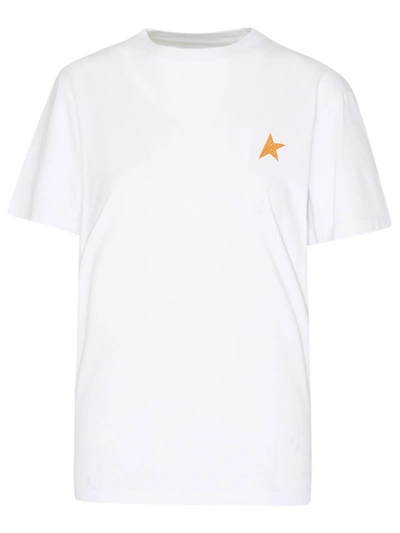 Shop Golden Goose T-shirt Star Bianca In White