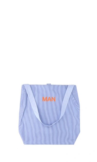Shop Junya Watanabe "man" Tote Bag In Blue