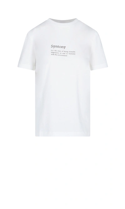 Shop Patou Syntony T-shirt In White
